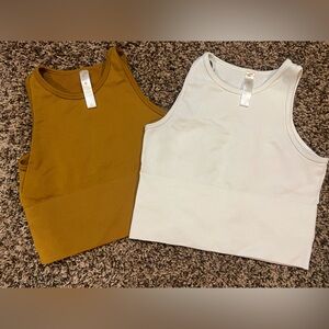 Fornia Tank Tops - White and Brown